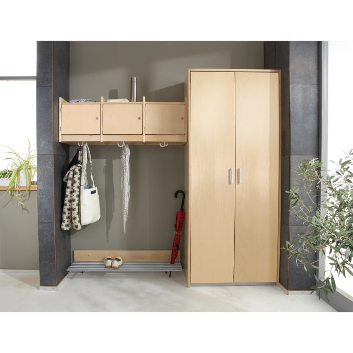Hängeschrank YUNA, versch. Hakenfarben, B 120 cm x H 42,5 x T 33 cm