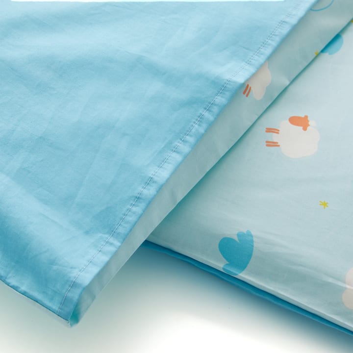 Bettwäsche-Set Schäfchen Kiga, 2-teilig, Kissen35 x 40 cm, Decke75 x 100 cm