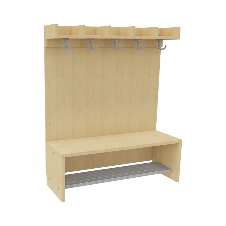 Mützenablage Lyra niedrig 5 Fächer, Dekor, B99,5 x H15 x T22 cm