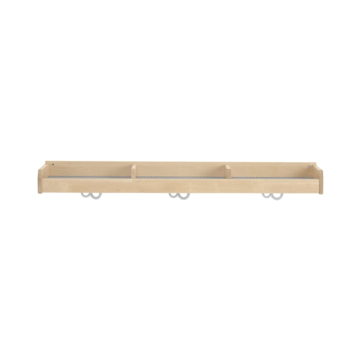 Mützenablage YUNA, versch. Hakenfarben, 3 Fächer, B 90 x H 12,8 x T 22,1 cm