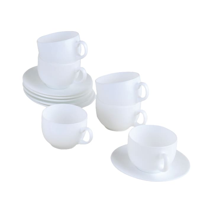 Diwali White Tasse mit Untertasse