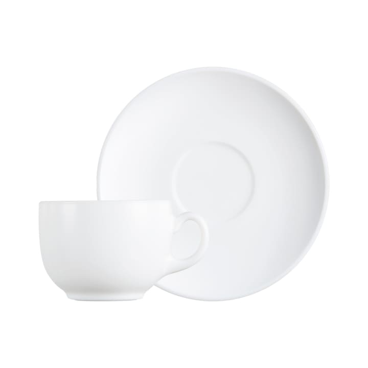 Diwali White Tasse mit Untertasse