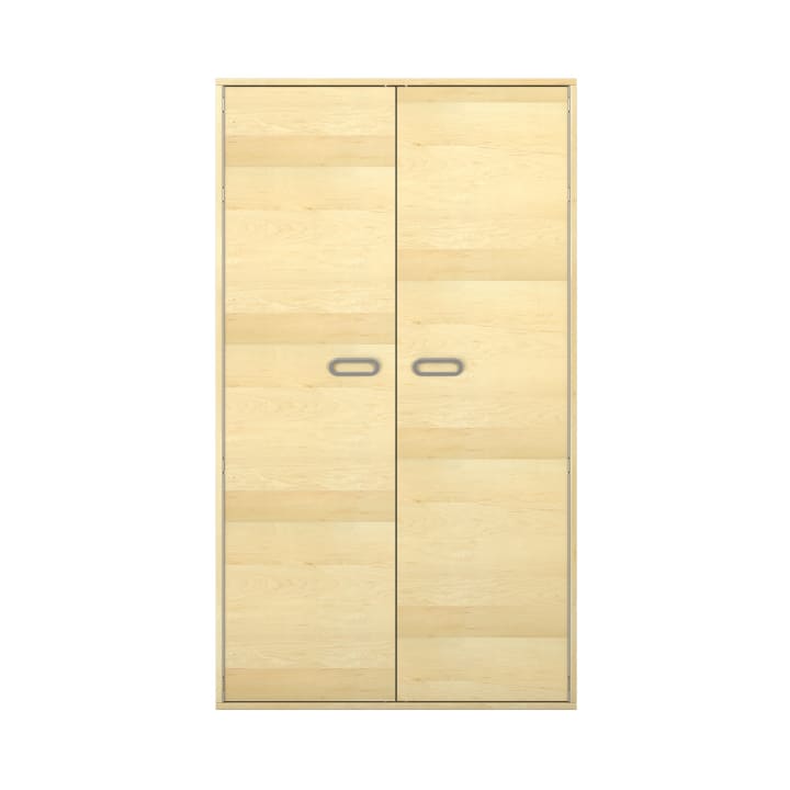 Pureo Materialschrank mit Doppeltür, Furnier, B 100 x H 175 x T 60 cm