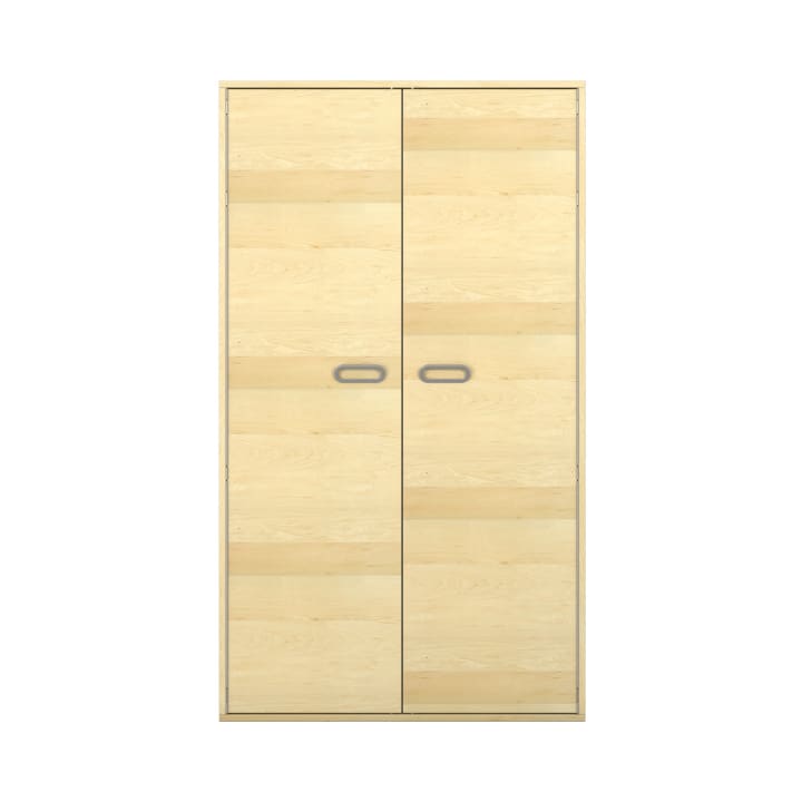 Pureo Musikschrank mit 3 Rollböden, Furnier, B 100 x H 175 x T 60 cm