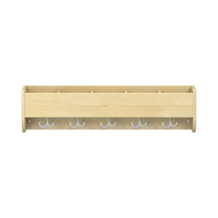 Mützenablage YUNA, versch. Hakenfarben, 5 Fächer, B 99,5 x H 25,6 x T 22,1 cm