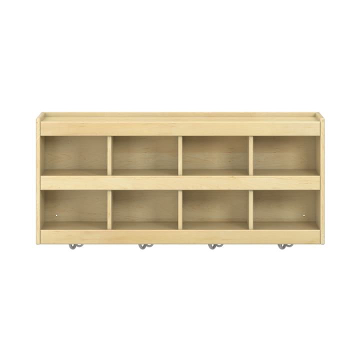 Hängeregal YUNA, versch. Hakenfarben, 8 Fächer, 4 Haken, B 120 x H 52,5 x T 33 cm