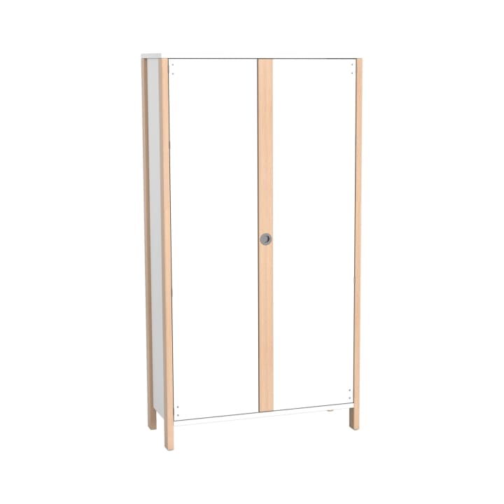 Garderobenschrank Linus, B 110,4 x H 208,6 (mit Füßen) x T 45,7 cm