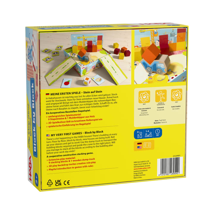 Meine ersten Spiele – Stein auf Stein, Stapelspiel, Holz, ab 2 Jahren