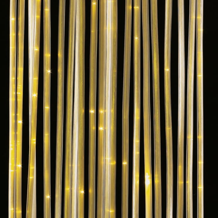 Lichtwasserfall-Komplettpaket gerade, Länge der Glasfaserstränge 150 cm