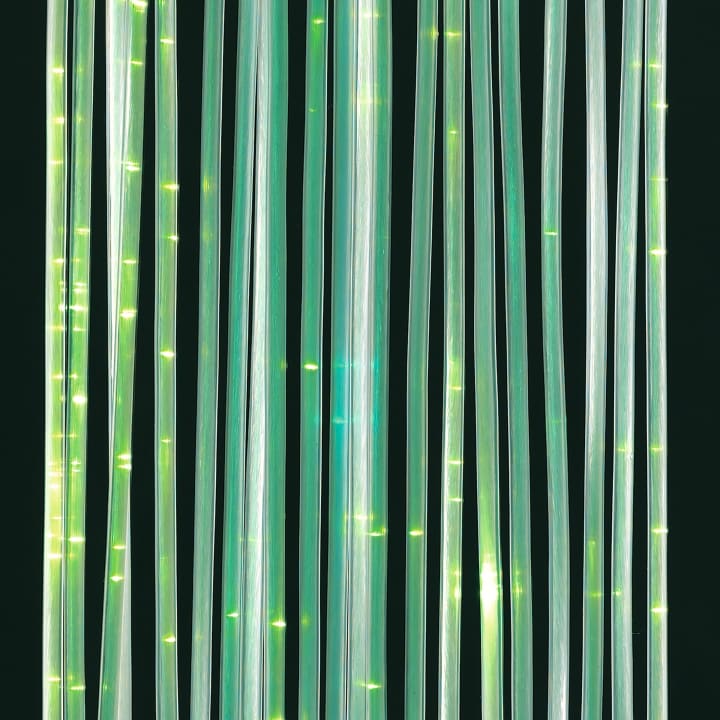 Lichtwasserfall-Komplettpaket gerade, Länge der Glasfaserstränge 200 cm