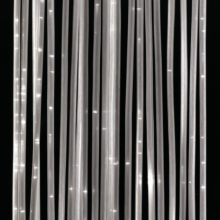 Lichtwasserfall-Komplettpaket gerade, Länge der Glasfaserstränge 200 cm