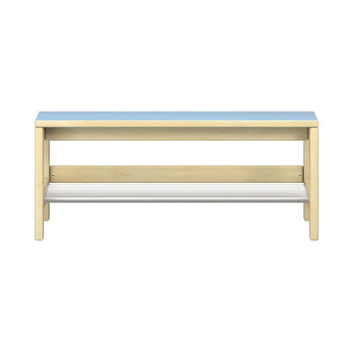 Garderobenbank YUNA mit Wandabstand, Schuhablage, fest montierbar, div. Farben, B 80 x H 35 x T 45 cm