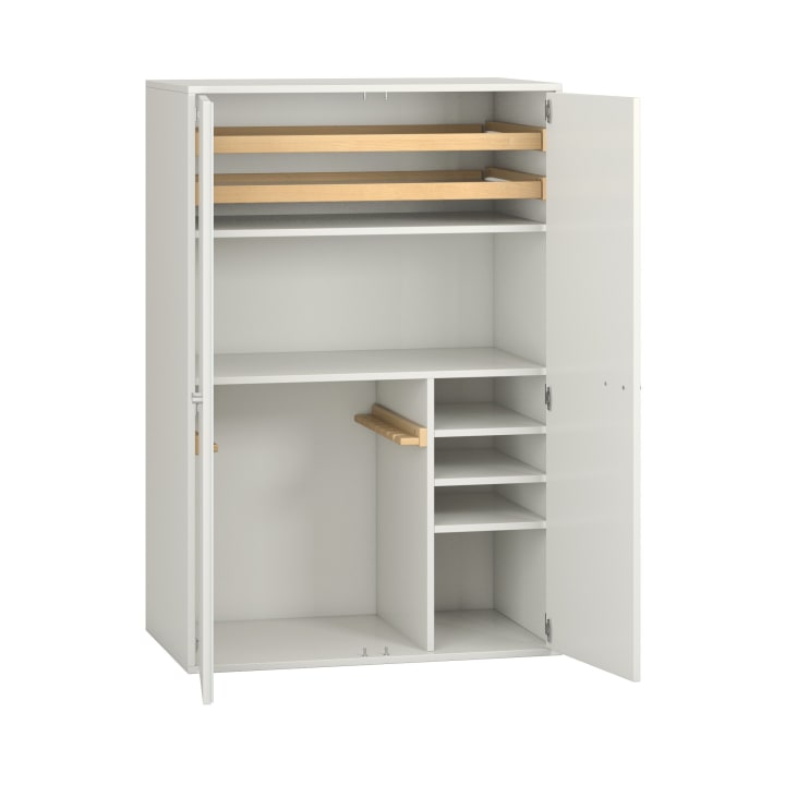 Pureo Musikschrank mit 2 Rollböden, Dekor B100 x H150 x T60 cm