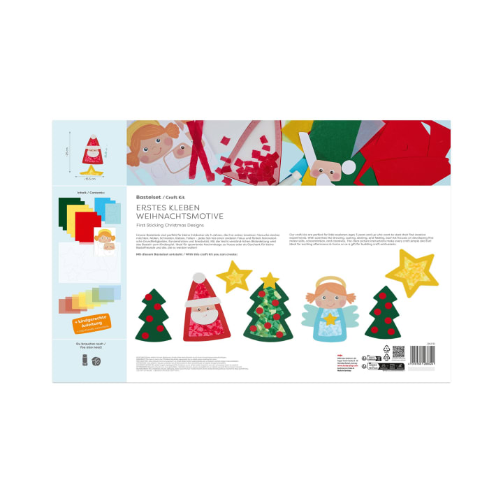 Sachenmacher Erstes Kleben Weihnachten, Fensterbilder, 7 St., ab 3 J.