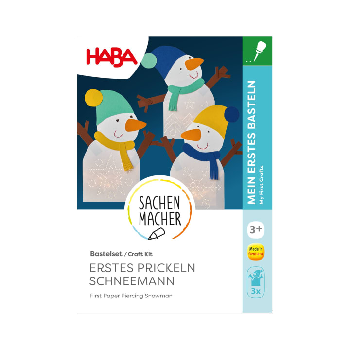 Sachenmacher Erstes Prickeln Schneemann, Bastelset Winter, ab 3 J.