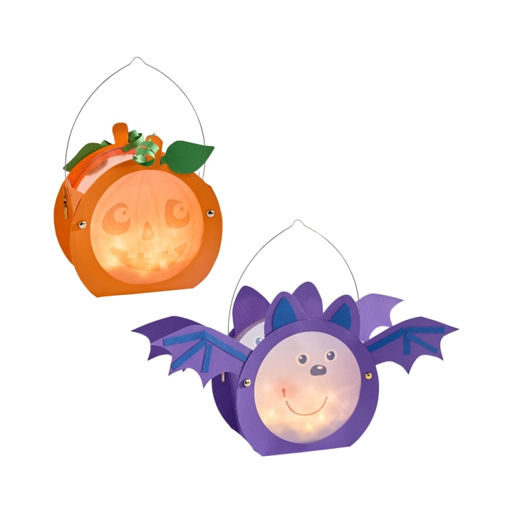Sachenmacher Mini-Klammerlaternen Halloween, Bastelset Herbst, ab 5 J.