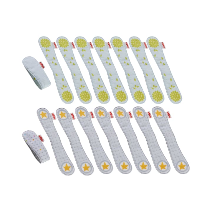 Magnetische Halteschlaufen für Kinderwagen, 16 Stück