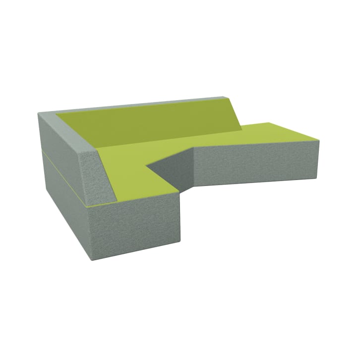 Ecksofa rechts, div. Stoffe, Sitzh. 30 cm