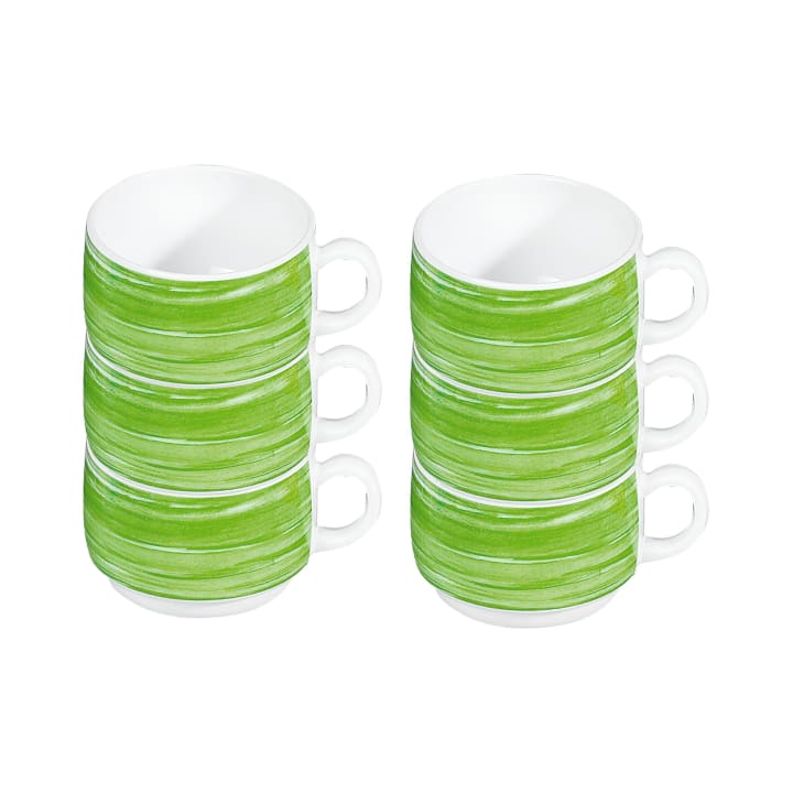 ARCOROC Brush green Tassen, 190 ml, 6 Stück