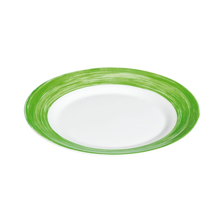 ARCOROC Brush green Teller flach, Ø 25,4 cm, 6 Stück