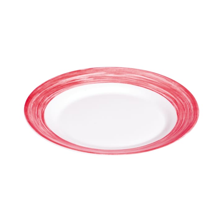 ARCOROC Brush darkred Teller flach, Ø 25,4 cm, 6 Stück