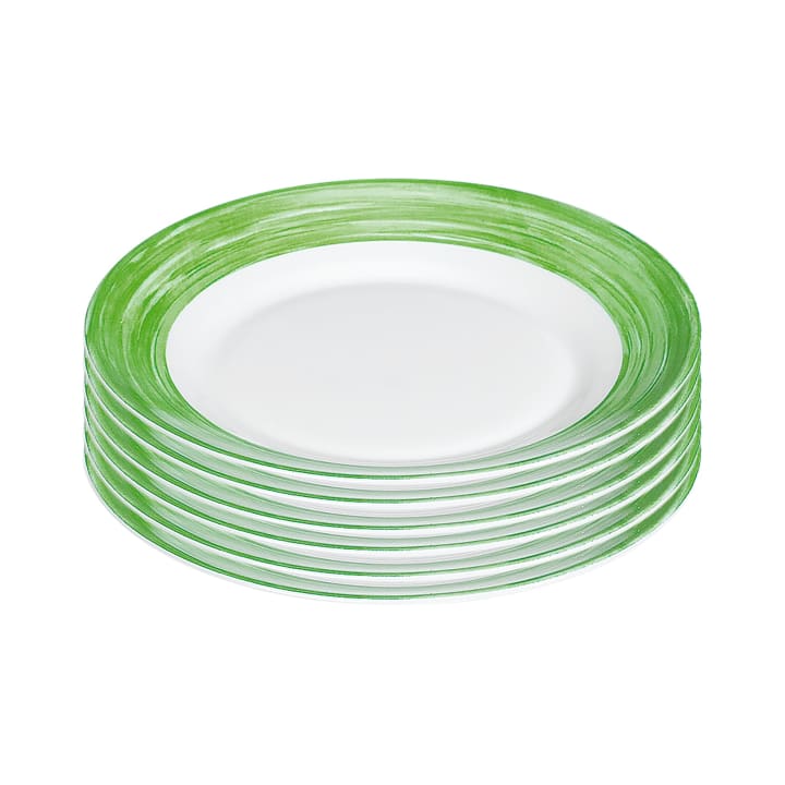 ARCOROC Brush green Dessertteller, Ø 19,5 cm, 6 Stück