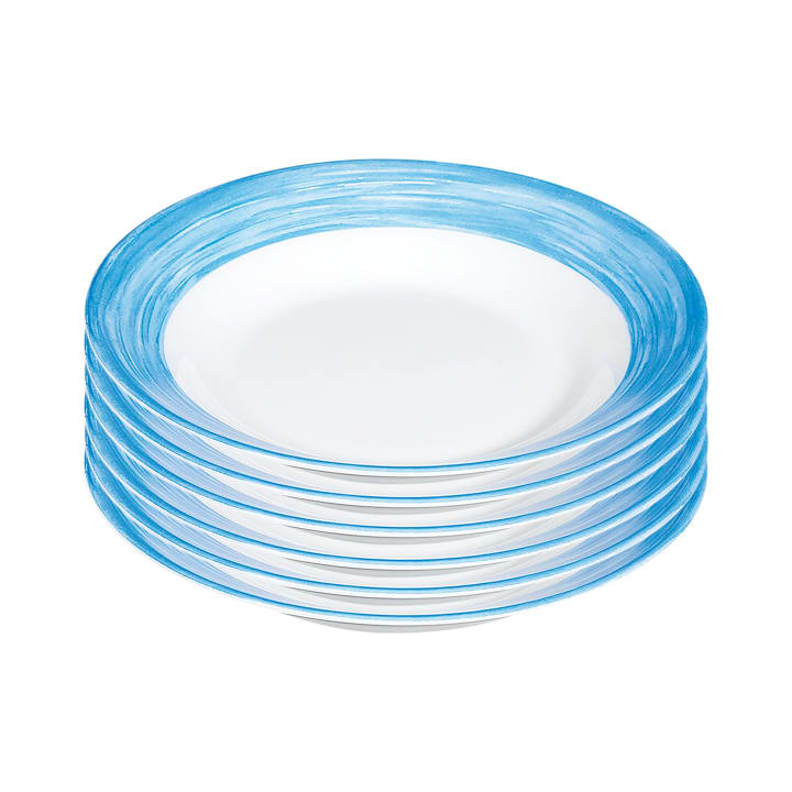 ARCOROC Brush blue Teller tief, Ø 22,5 cm, 6 Stück