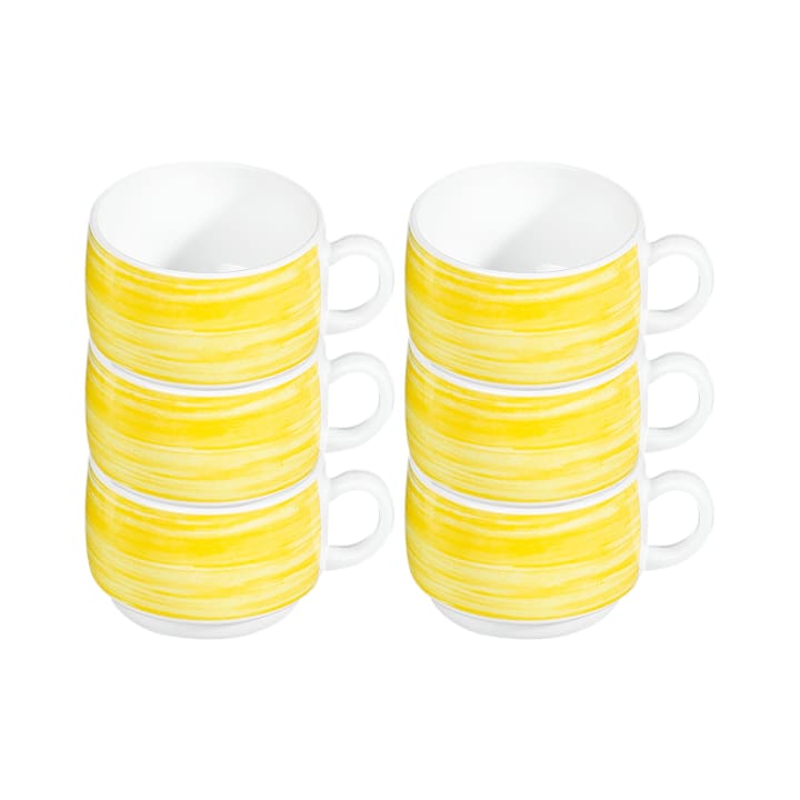 ARCOROC Brush yellow Tassen, 190 ml, 6 Stück
