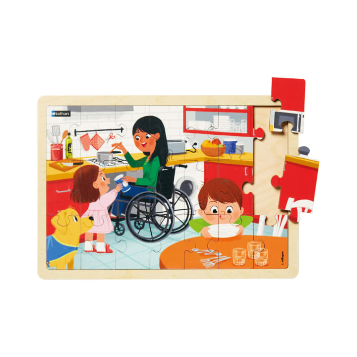 Puzzle-Set Hilfsbereitschaft, 4 x 21 Teile