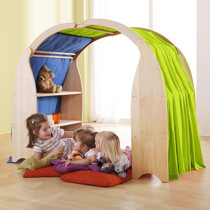 Spieltuch grün für Spielhaus, 250x150cm