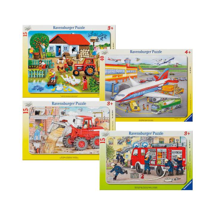 Ravensburger Didacta-Puzzle-Set, 4 Puzzles