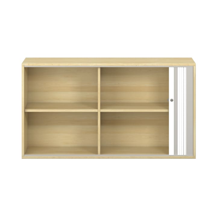 Pureo Portfolioschrank, Mittelwand, Furnier, B 137 x H 75 x T 42 cm