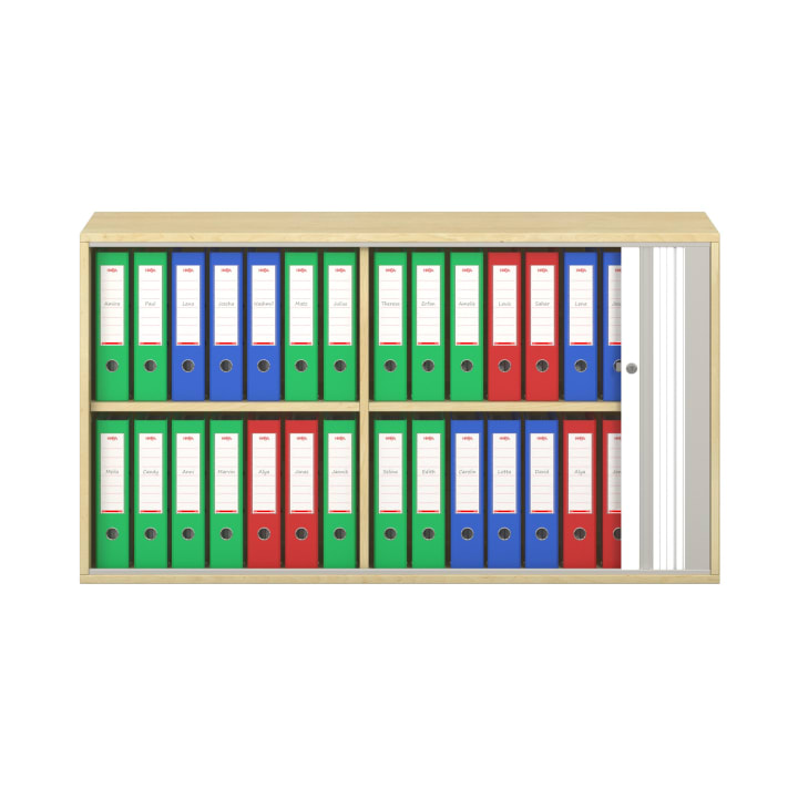 Pureo Portfolioschrank, Mittelwand, Furnier, B 137 x H 75 x T 42 cm