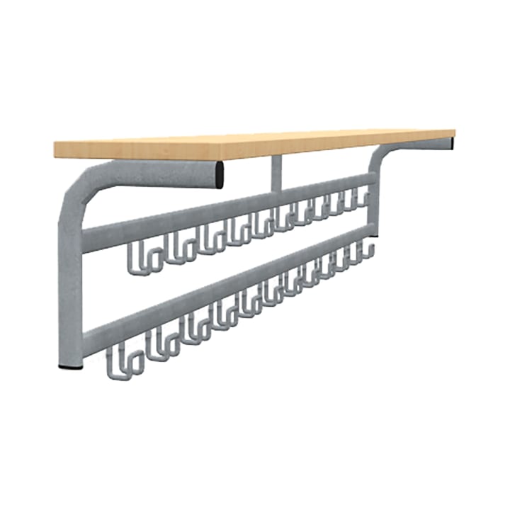 Garderoben-Mützenablage, B 200, 23 Haken