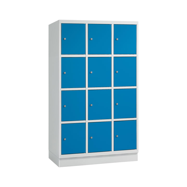 Schultaschenschrank, 3 x 4 Fächer, B 122,5 x H 195 x T 50 cm
