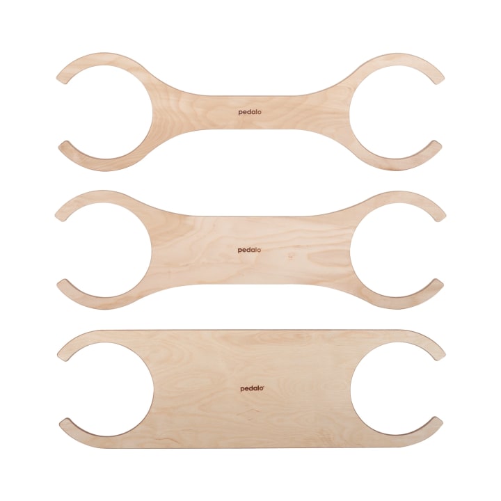 Pedalo® Stapelbaustein Balanciersteg-Set, aus Holz, ab 2 Jahren