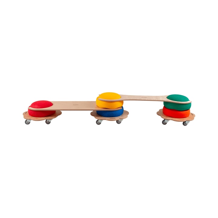 Pedalo® Stapelbaustein Rollflitzer, Rollbrett, Holz, Stapelstein® Original