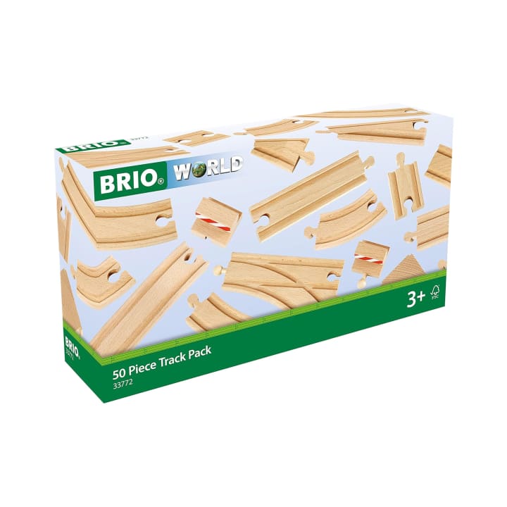 BRIO Großes Schienensortiment, 50 Teile, ab 3 Jahren
