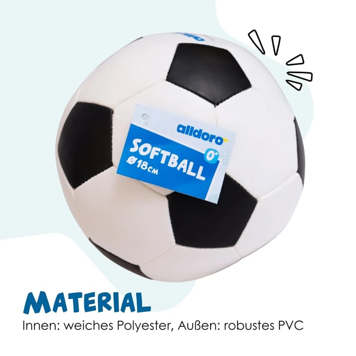 Kinder-Softfußball, Ø 18 cm, ab 0 Jahren
