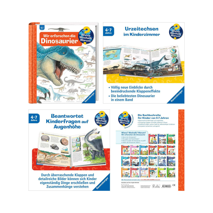 Buchpaket Ravensburger Wieso? Weshalb? Warum?, 6 Kinderbücher, ab 4 Jahren
