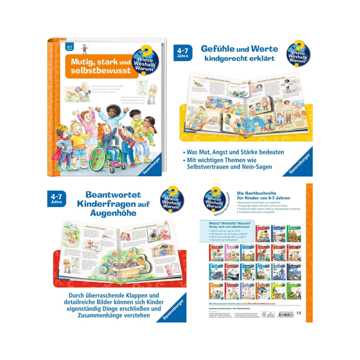 Buchpaket Ravensburger Wieso? Weshalb? Warum?, 6 Kinderbücher, ab 4 Jahren