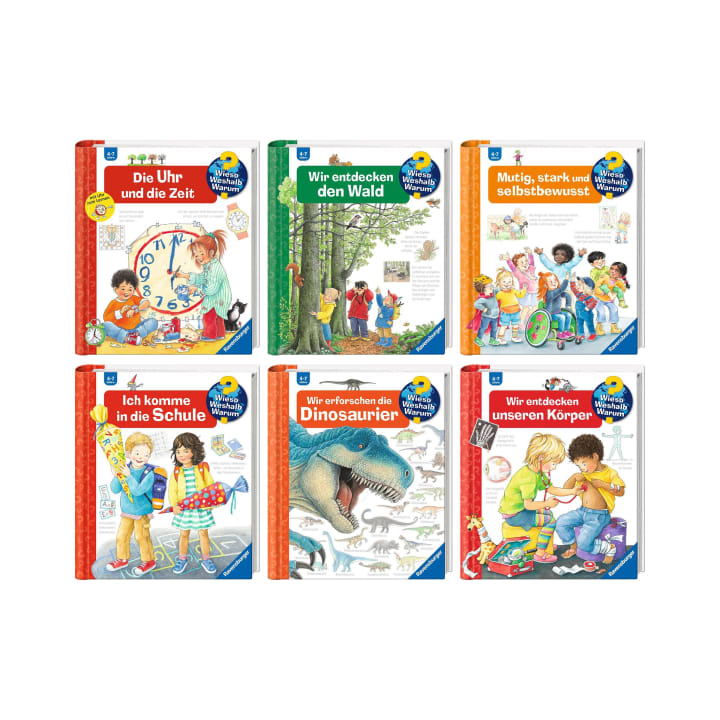 Buchpaket Ravensburger Wieso? Weshalb? Warum?, 6 Kinderbücher, ab 4 Jahren