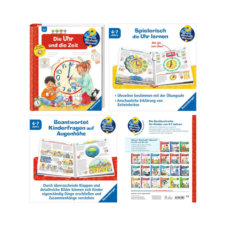 Buchpaket Ravensburger Wieso? Weshalb? Warum?, 6 Kinderbücher, ab 4 Jahren