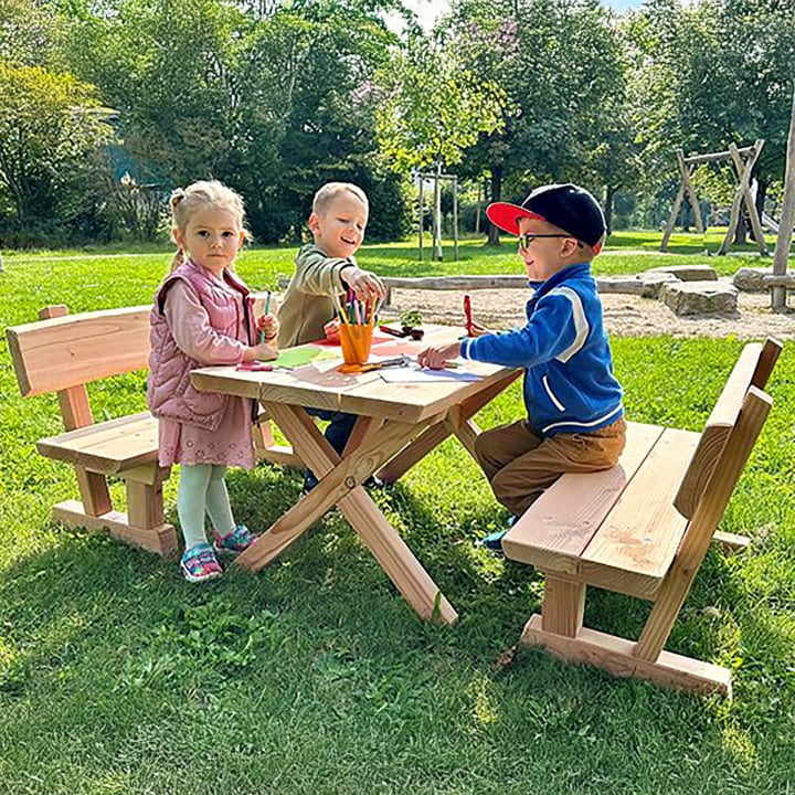 Kinder-Bank mit Lehne, ab 3 Jahren, Sitzhöhe ca. 33 cm