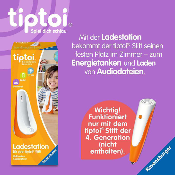 tiptoi® Starter Set, Stift & Ladestation, für tiptoi® Bücher & Spiele