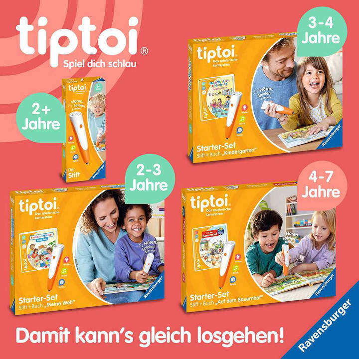 tiptoi® Starter Set, Stift & Ladestation, für tiptoi® Bücher & Spiele