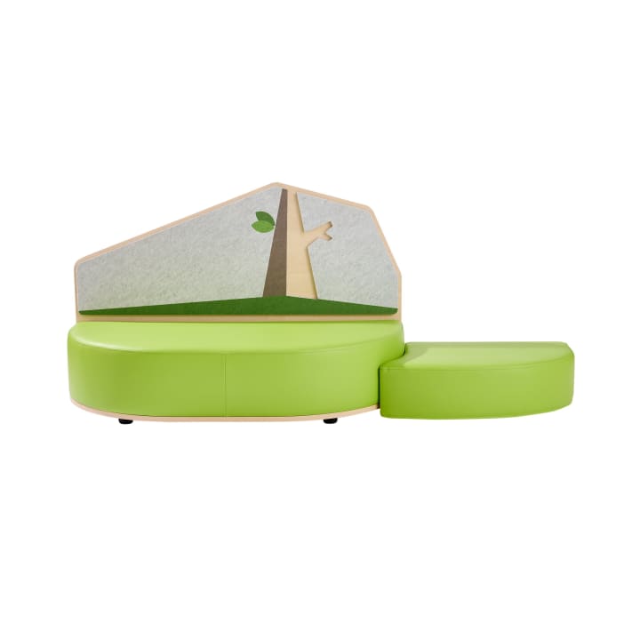 Akustiksofa grow.upp, B 120 x H 78 x T 55 cm, Sitzhöhe 27 cm, Sitztiefe 52 cm