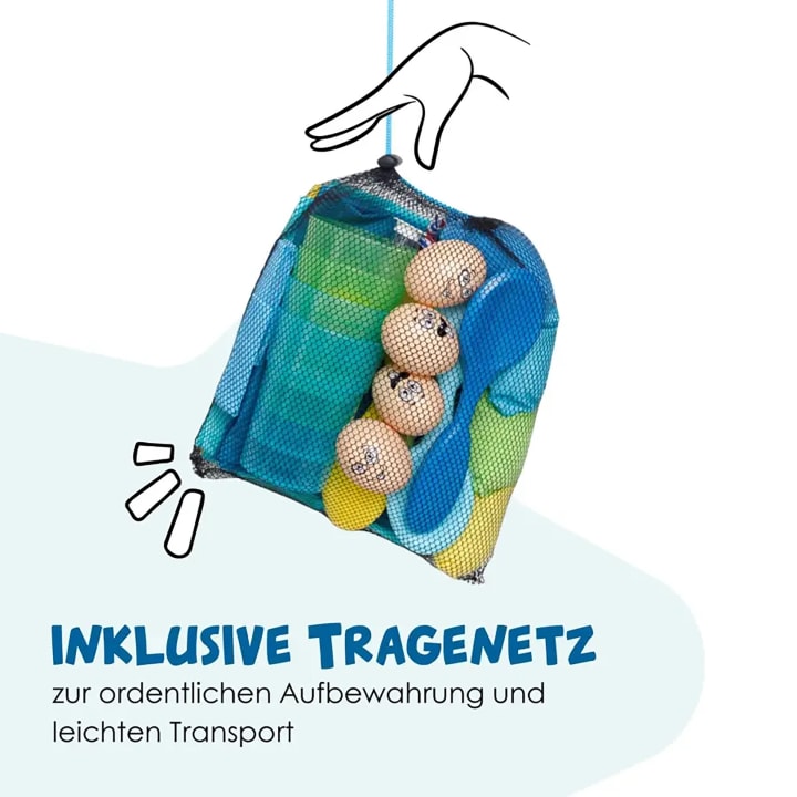 Kinder-Partyspiele, XXL Spiele-Set, 5 Spiele, ab 3 Jahren