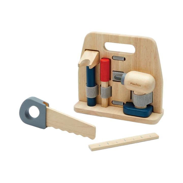 Handwerker-Spielwerkzeug, Holz, 6 Teile, ab 3 Jahren