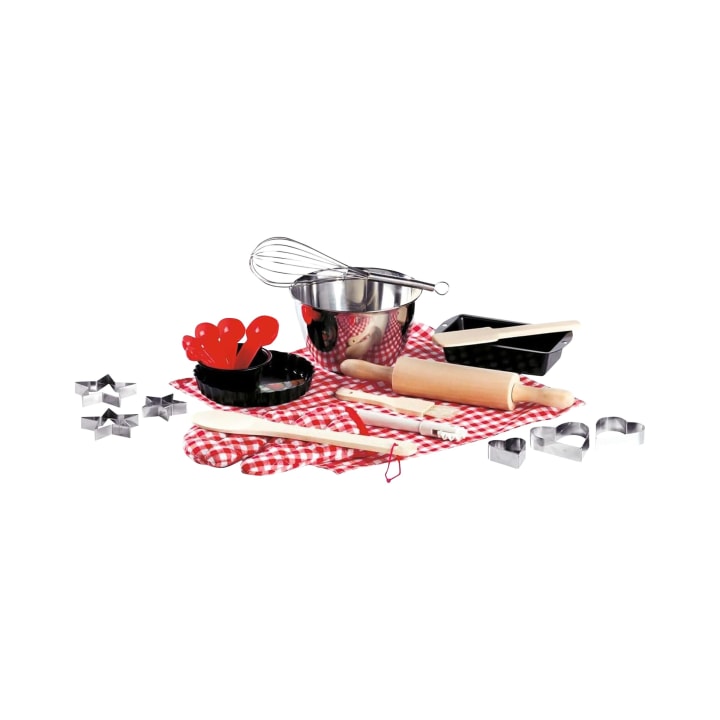 Kinder-Backset, 19-teilig, Backformen, Schneebesen & Co., ab 3 Jahren